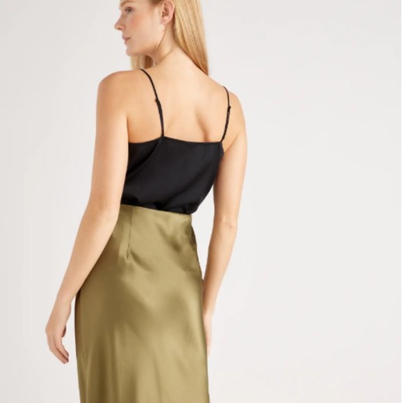 Quince Washable Stretch Silk V-Neck Cami - NWT! - Picture 7 of 7